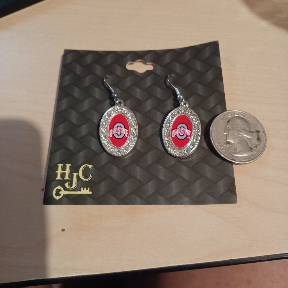 Ohio State Collegiate Earrings NWT - Picture 3 of 3
